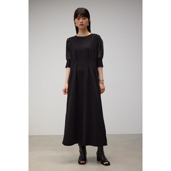 袖シアー半袖ワンピース | アズールバイマウジー(AZUL BY MOUSSY