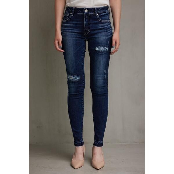 あおい AZUL DENIM リペアスキニーデニム | アズールバイマウジー(AZUL