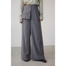 フロントフラップスラックスパンツ