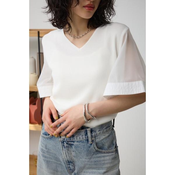 moussy GATHER FLOWER ブラウス