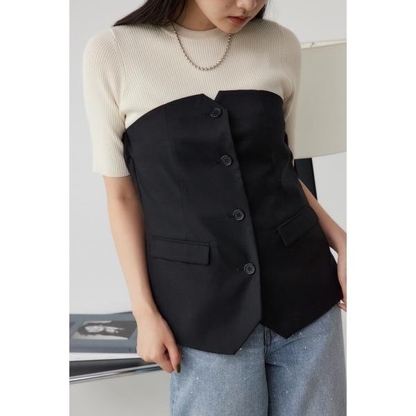 moussyビスチェ MOUSSY | COMPACT TWEED ビスチェ (その他トップス ) |SHEL'TTER