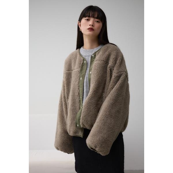 MOUSSYマウジー リバーシブルボアブルゾンコート リバーシブルボアブルゾン｜アズールバイマウジーの通販｜&mall