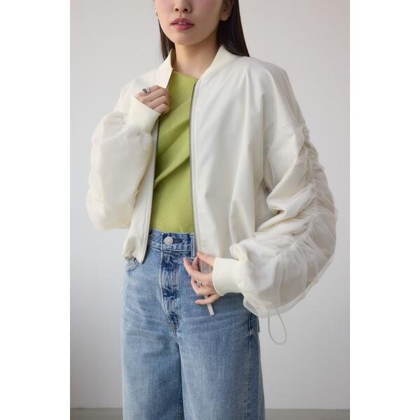チュールドッキングブルゾン | アズールバイマウジー(AZUL BY MOUSSY