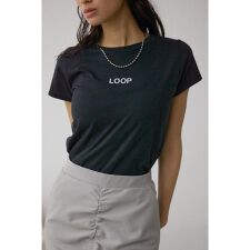 アズールバイマウジー(AZUL BY MOUSSY)のグリッタープリントTシャツ