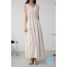 【堀田茜さん着用アイテム】C/T撥水ティアードドロストワンピース