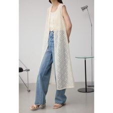 前後2WAYレースロングジレ