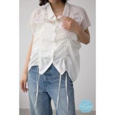 C/T冷感 ドロストブラウス