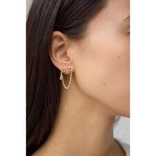 ロゴチェーンピアス