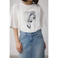 フラワーフォトTシャツ