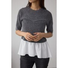 ペプラムインナーセットニット