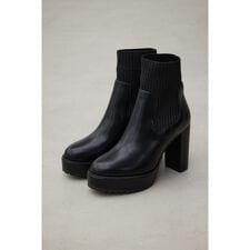 【WEB限定再入荷】ソックスヒールブーツ