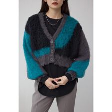 ブロッキンググラデーションカーディガン