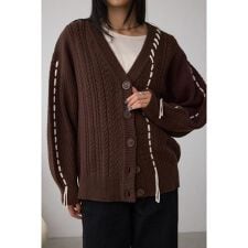 ステッチデザインカーディガン