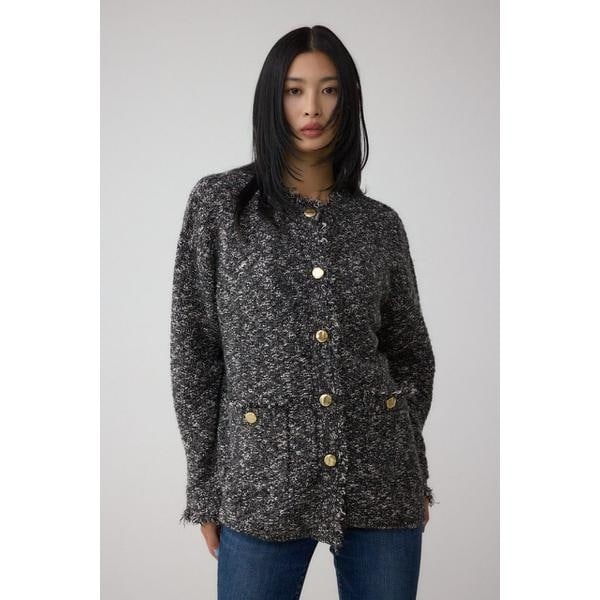 ツイードライクニットカーディガン | アズールバイマウジー(AZUL BY