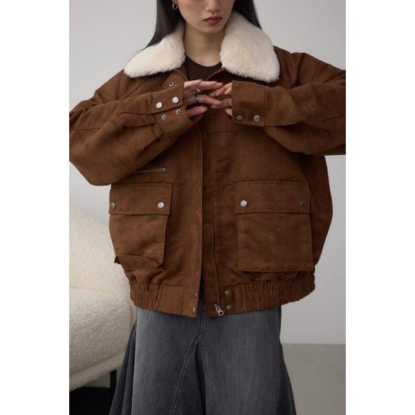 【即完売】AZUL BY MOUSSY アズールバイマウジー　革ジャン　裏ボア フェイクレザージャケット | アズールバイマウジー(AZUL BY