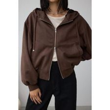アズールバイマウジー(AZUL BY MOUSSY)のフェイクスエードフーディブルゾン