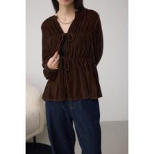 アズールバイマウジー(AZUL BY MOUSSY)のベロアリボンブラウス