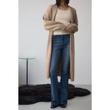 ニットロングカーディガン