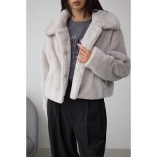 スタンド2WAYファーショートコート