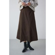 ドット柄ハンカチーフヘムスカート