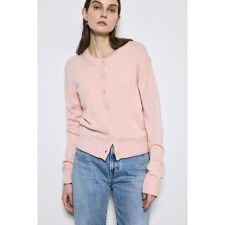 リネンタッチクルーネックニットカーディガン