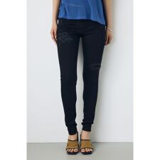 【AZUL定番美脚デニム】AZUL DENIM リペアスキニーデニム