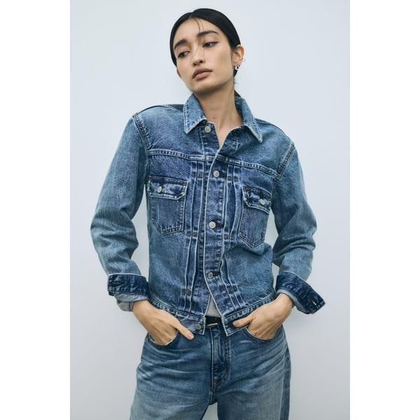 [�}���C]�y�Z�b�g�A�b�v�Ή��zAZUL DENIM �^�C�g�t�B�b�g�f�j���W���P�b�g/�A�Y�[���o�C�}�E�W�[�iAZUL BY MOUSSY�j BLU