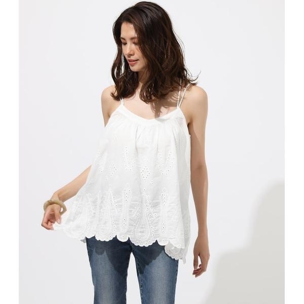 COTTON LASE CAMISOLE TOPS | アズールバイマウジー(AZUL BY MOUSSY