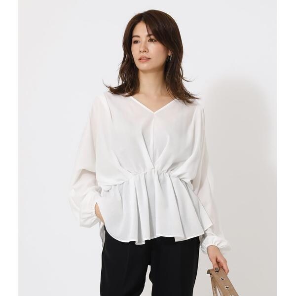 RELAX PEPLUM BLOUSE | アズールバイマウジー(AZUL BY MOUSSY