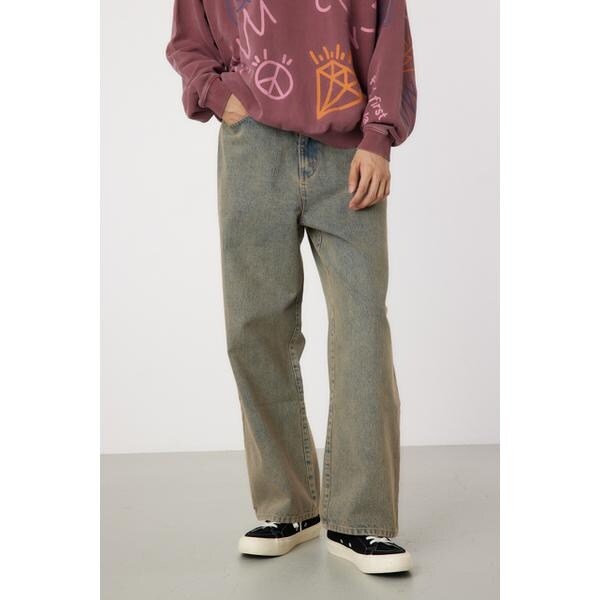 vintage wash ワイドデニムパンツ | ロデオクラウンズ ワイドボウル