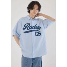 ロデオクラウンズ ワイドボウル(RODEO CROWNS WIDE BOWL)のアップリケカレッジシャツ