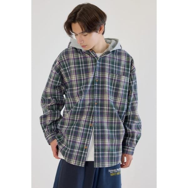 レーヨン フリンジ 半袖チェックシャツ | ジャーナルスタンダード