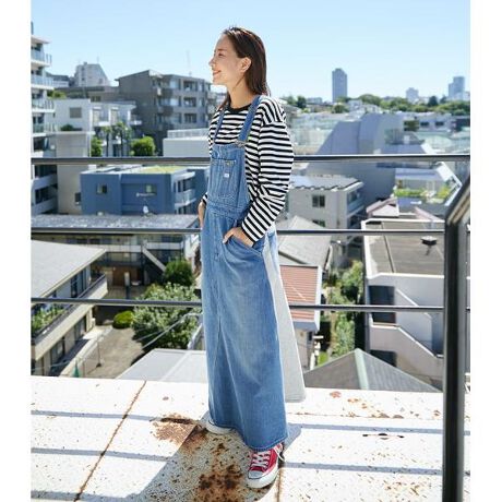 WEB限定)LEE×RCS デニムコンビサロペットスカート | ロデオクラウンズ 