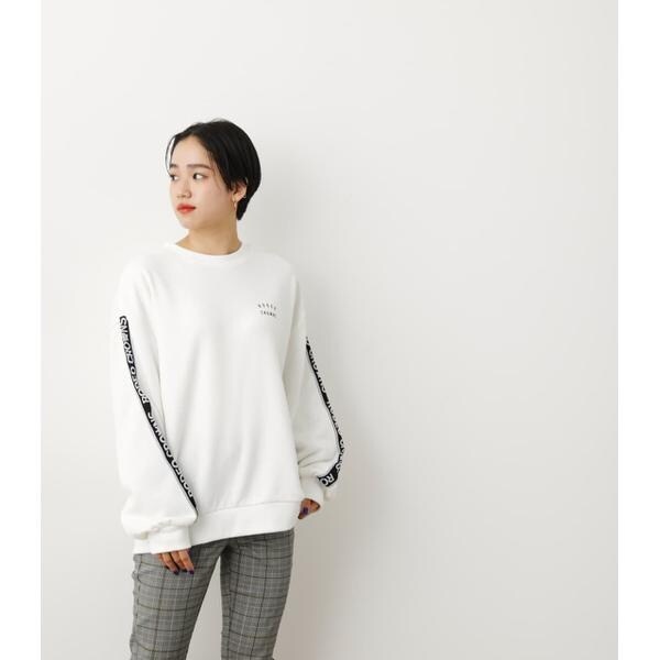 RINNU ロゴスウェットトップス＆パンツ BEIGE デザインロゴスウェット(M ネイビー): トップス｜Right-on公式