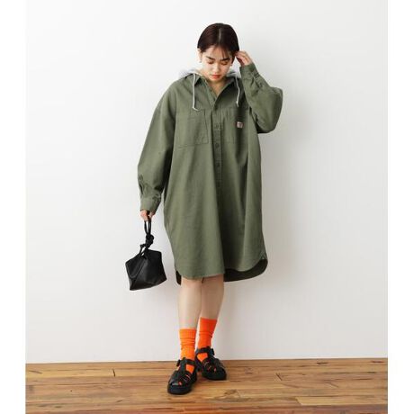 フード付きオーバーシャツワンピース ロデオクラウンズ ワイドボウル Rodeo Crowns Wide Bowl 4fsr33 053b ファッション通販 マルイウェブチャネル