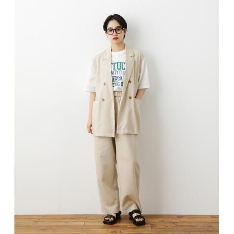 NatulyLinenリラックスジレ