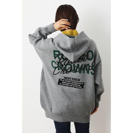 ロゴニットZIPパーカー | ロデオクラウンズ ワイドボウル(RODEO CROWNS 