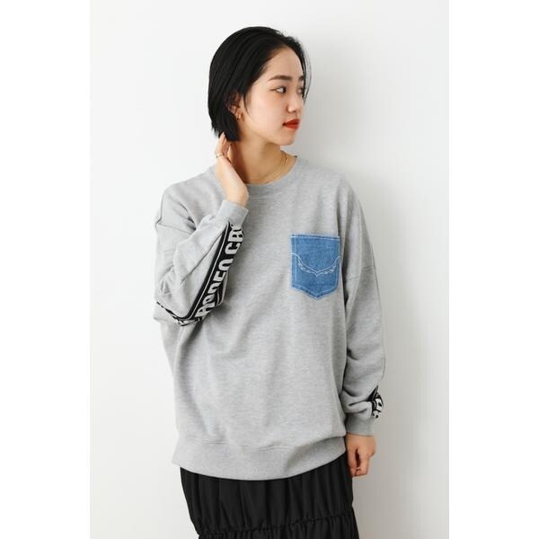 WEB・OUTLET限定）リブロゴドルマンスリーブスウェット | ロデオ