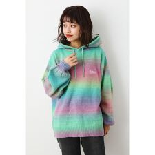 WEB限定）フードクラウングラデーションニットパーカー | ロデオ 