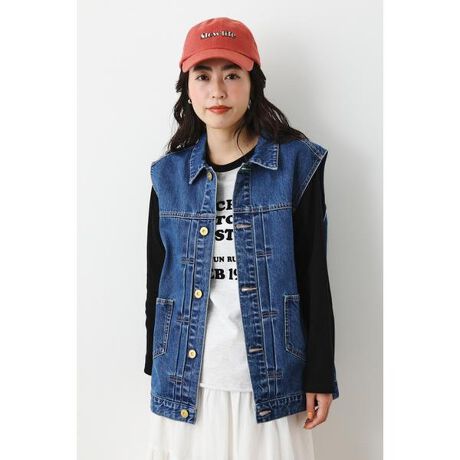 VINTAGE LIKE DENIM ベスト | ロデオクラウンズ ワイドボウル(RODEO