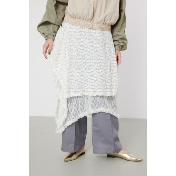 【JUNYA WATANABE】2006年オリーブ解体レース変形 フレアスカート Junya Watanabe Comme des Garçons F/W 2006 Distressed