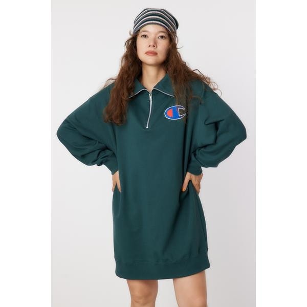 Champion ハーフジップスウェットワンピース | ロデオクラウンズ