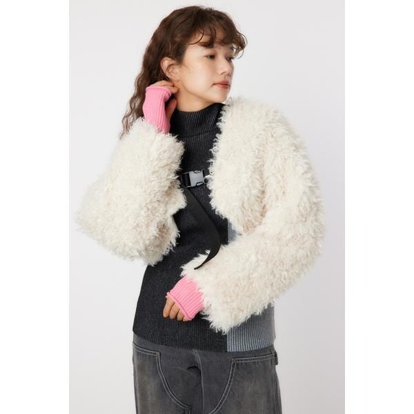 MICKEY) FAUX FUR コート | ロデオクラウンズ ワイドボウル