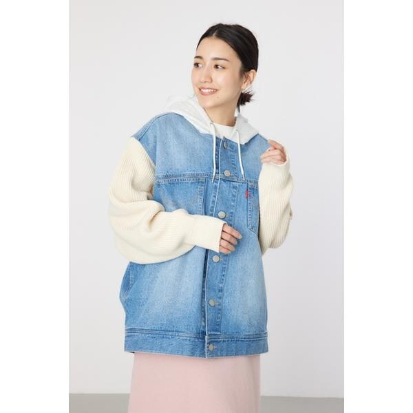 美品　ロデオクラウンズ　ニットドッキングデニムジャケット　レディース ニットドッキングデニムジャケット｜ロデオクラウンズ／ロデオ