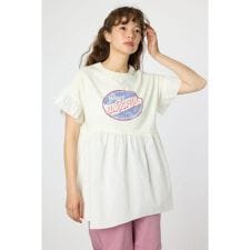 オーバルプリントドッキングフリルチュニック | ロデオクラウンズ ワイドボウル(RODEO CROWNS WIDE BOWL)