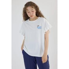 Vintage Graphicフリル Tシャツ