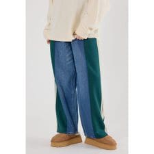 【UNISEX】 カスタムトラック デニムパンツ