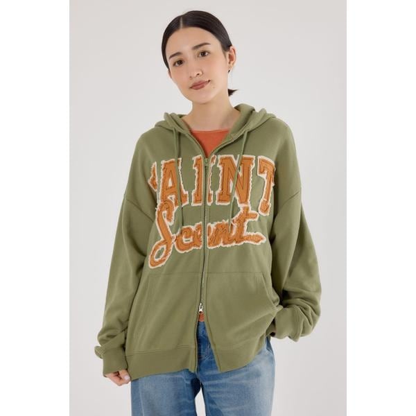 SHIPS any:〈洗濯機可能〉USAコットン 裏起毛 ジップ スウェット