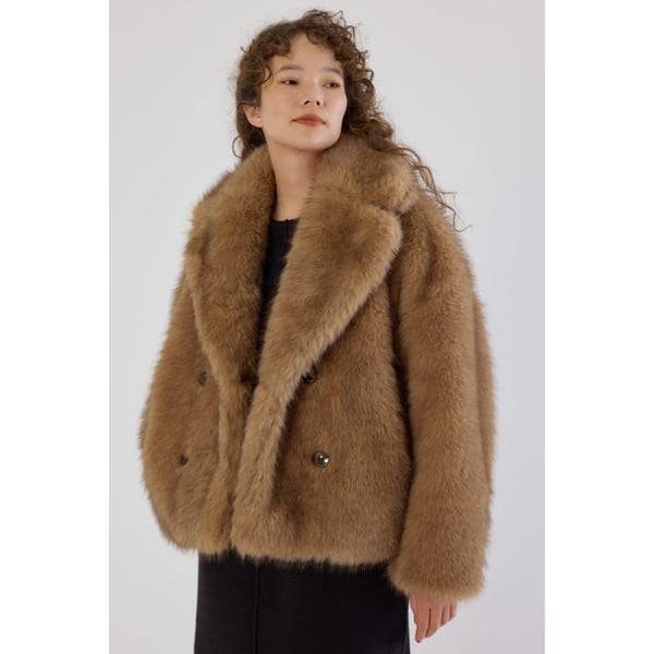 フェイクファーピーコート | ロデオクラウンズ ワイドボウル(RODEO