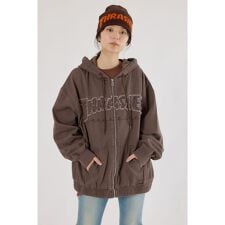 【UNISEX】(THRASHER) デニムフードブルゾン